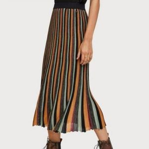 Scotch & Soda Colorful Striped Maxi Skirt